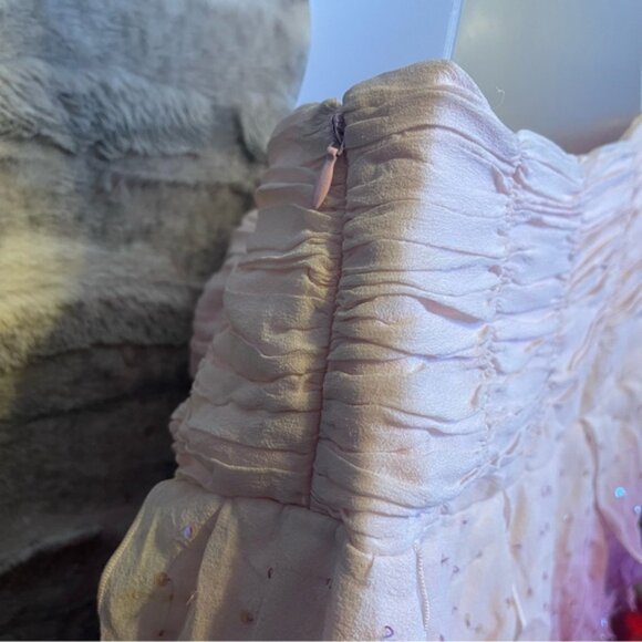 BEBE sequin ombré asymmetrical skirt - Picture 4 of 5